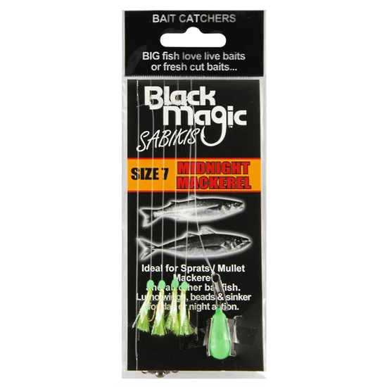 Black Magic Sabiki Bait Catcher - Midnight 1 Black Magic Sabiki Bait Catcher - Midnight
