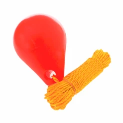 Nacsan 9” Hard Plastic Float Orange + 30m 6mm Rope