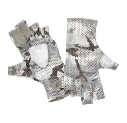 Simms Solarflex Sungloves - Hex Camo Steel